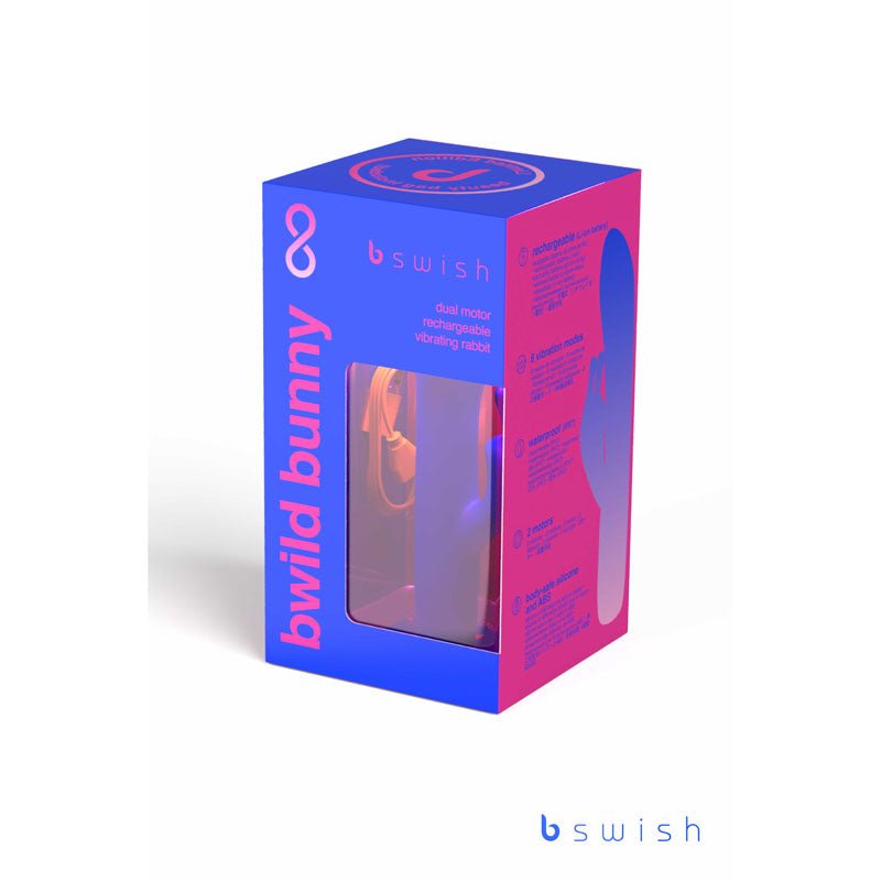 Bwild Classic Bunny Infinite Limited Edition Pacific Blue 15.2 cm USB Rechargeable Rabbit Vibrator with Limited Edition Storage Case
